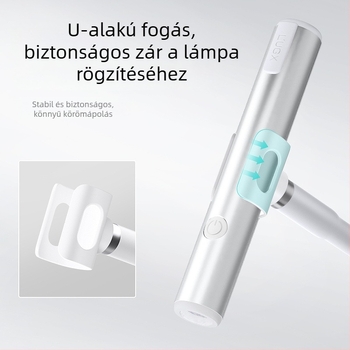 Körömápolási világító állvány – kézben tartható, egyenes, multifunkcionális, hordozható