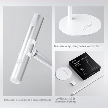 Körömápolási világító állvány – kézben tartható, egyenes, multifunkcionális, hordozható