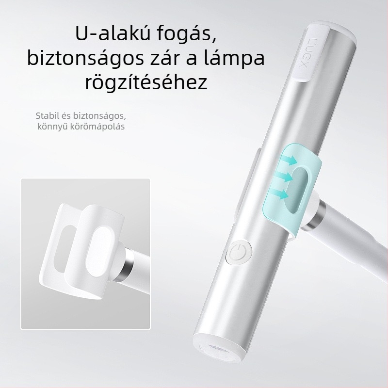 Körömápolási világító állvány – kézben tartható, egyenes, multifunkcionális, hordozható