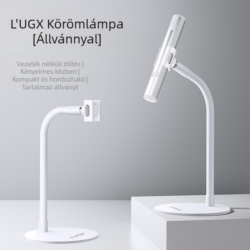 Körömápolási világító állvány – kézben tartható, egyenes, multifunkcionális, hordozható