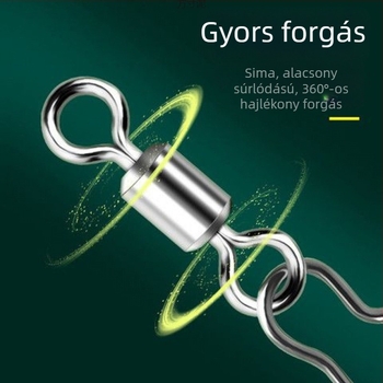 8 formájú gyűrűs csatlakozó horgászat céljára – forgó gyorsnyitó mechanizmus; anyag: Diving fabric; márka: Other