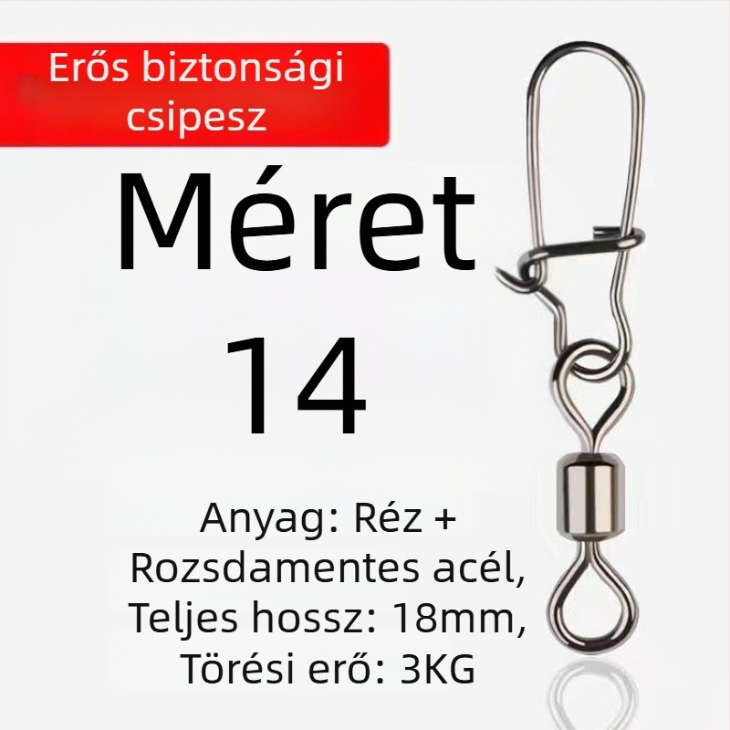 8 formájú gyűrűs csatlakozó horgászat céljára – forgó gyorsnyitó mechanizmus; anyag: Diving fabric; márka: Other