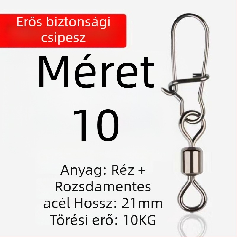 8 formájú gyűrűs csatlakozó horgászat céljára – forgó gyorsnyitó mechanizmus; anyag: Diving fabric; márka: Other