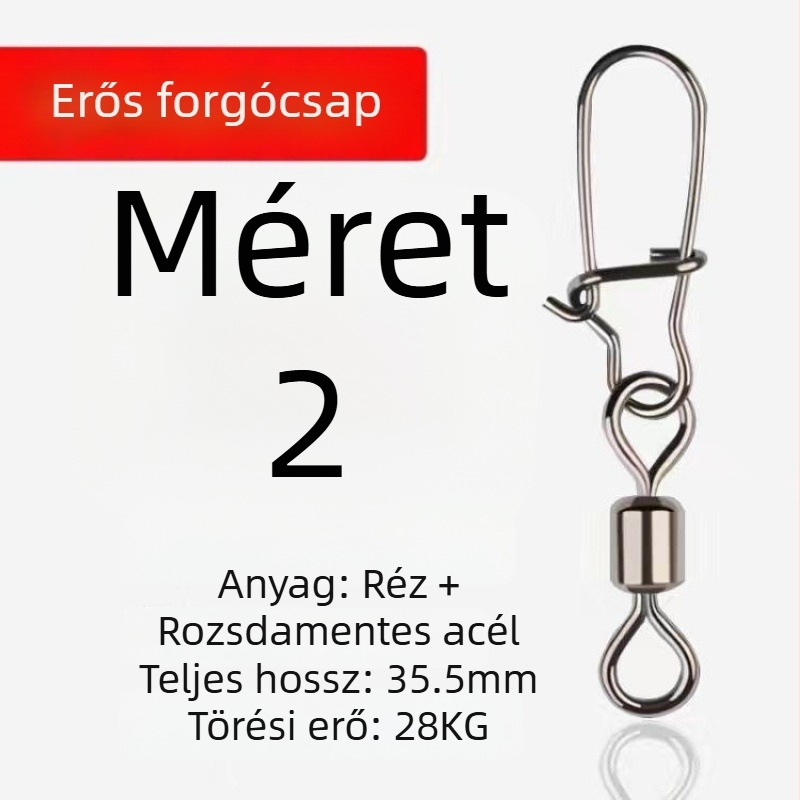 8 formájú gyűrűs csatlakozó horgászat céljára – forgó gyorsnyitó mechanizmus; anyag: Diving fabric; márka: Other