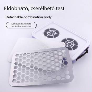 Manikűr porgyűjtő, ultra vékony, csendes, kettős kerekekkel és erős szívással, rozsdamentes acél, 1012 g