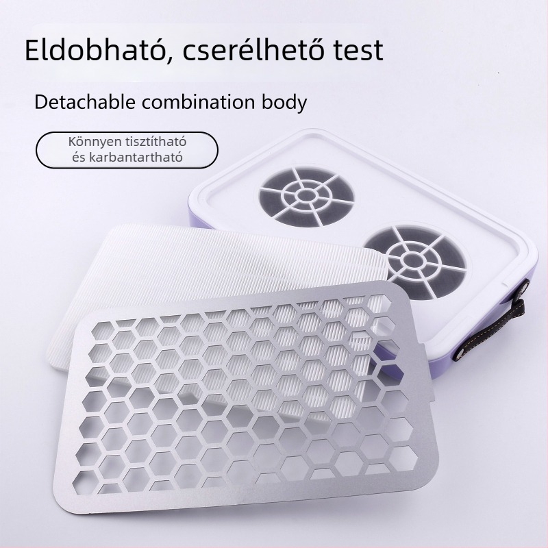 Manikűr porgyűjtő, ultra vékony, csendes, kettős kerekekkel és erős szívással, rozsdamentes acél, 1012 g