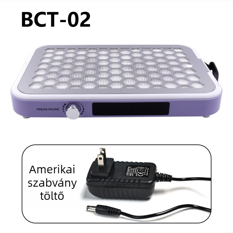 Manikűr porgyűjtő, ultra vékony, csendes, kettős kerekekkel és erős szívással, rozsdamentes acél, 1012 g