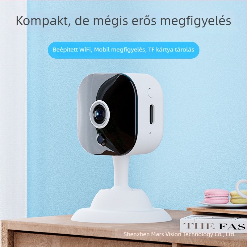 K5 Mini otthoni Wi‑Fi kamera távfelügyelethez: Videó és Fotó, TF-kártya, ≤1 MP, ABS ház, Akkumulátor 0–1 óra