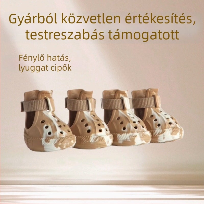Space dog kutyacipők – EVA anyagú, vízálló, csúszásmentes, kopásálló, kényelmes, laza stílus (Fő paraméterek: EVA; vízálló; csúszásmentes; kopásálló)