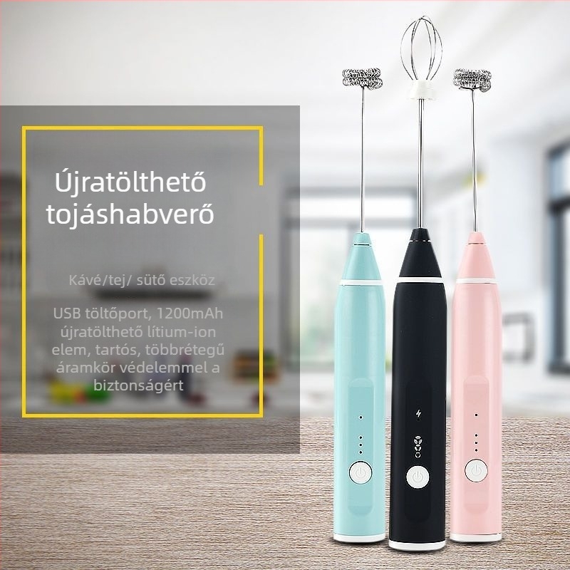 Elektromos mini tojáshabosító otthonra – tortakeverő, automatikus fehérjehabosító | Kód KL519556445 | Márka: Egyéb