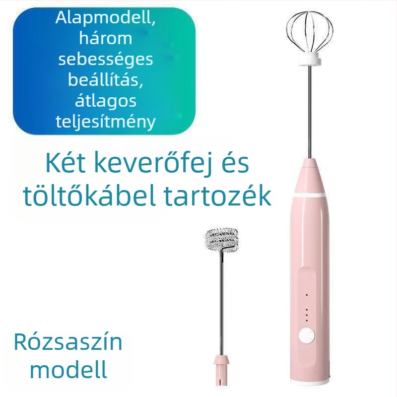 Elektromos mini tojáshabosító otthonra – tortakeverő, automatikus fehérjehabosító | Kód KL519556445 | Márka: Egyéb