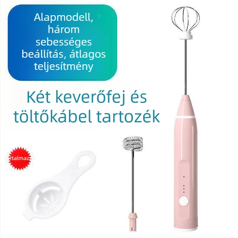 Elektromos mini tojáshabosító otthonra – tortakeverő, automatikus fehérjehabosító | Kód KL519556445 | Márka: Egyéb