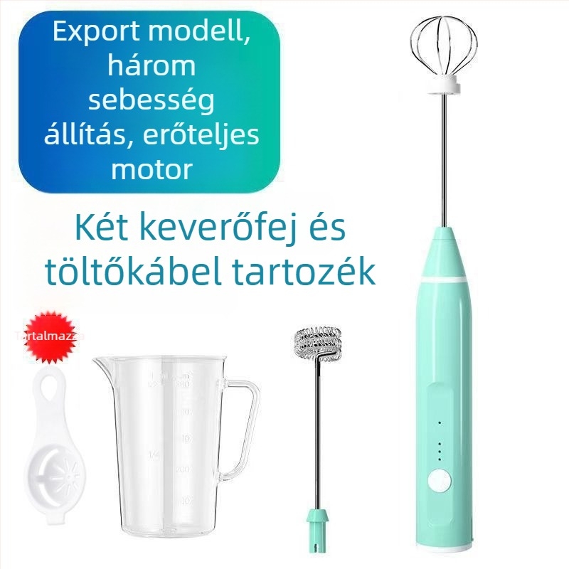 Elektromos mini tojáshabosító otthonra – tortakeverő, automatikus fehérjehabosító | Kód KL519556445 | Márka: Egyéb