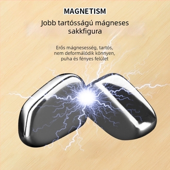 Mágneses harci sakkjáték — Műanyag darabok; 4–14 éveseknek; fejleszti az érzelmeket, a látást és a kéz-agy koordinációját