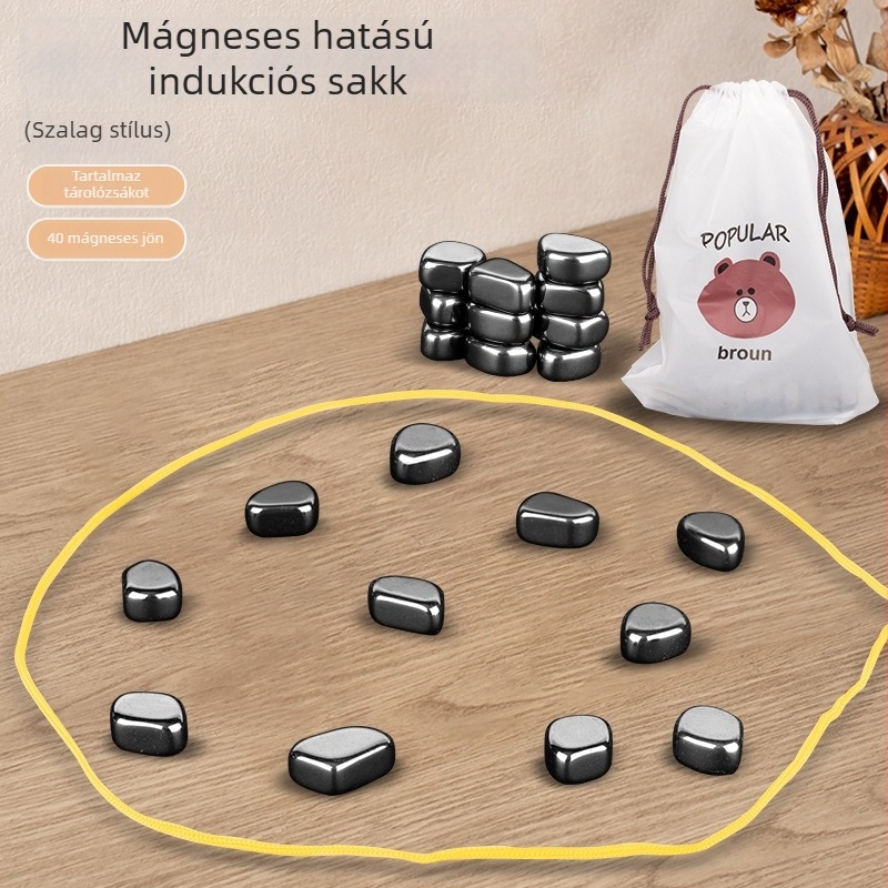 Mágneses harci sakkjáték — Műanyag darabok; 4–14 éveseknek; fejleszti az érzelmeket, a látást és a kéz-agy koordinációját