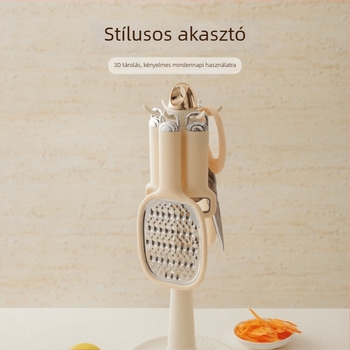 Xilin többfunkciós hámozó és szeletelő – penge rozsdamentes acél, ABS test, testreszabható logó, magáncímke