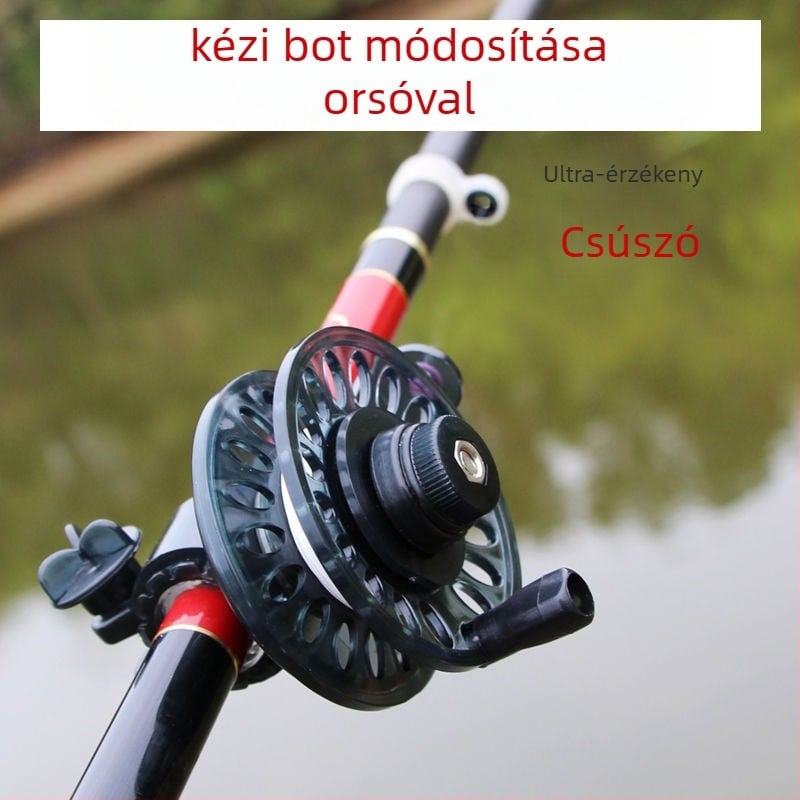 Horgászbot módosító készlet orsóval és előre fékkel, vezető gyűrűvel és orsó