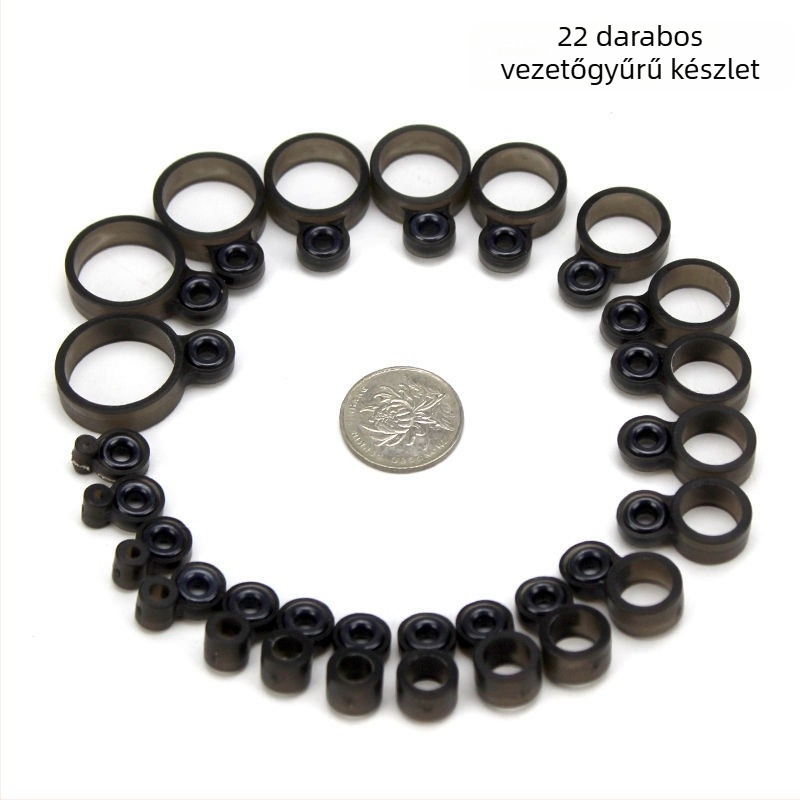 Horgászbot módosító készlet orsóval és előre fékkel, vezető gyűrűvel és orsó