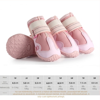 Kutyapapucs gumiból – vízálló, csúszásmentes, meleg, kopásálló