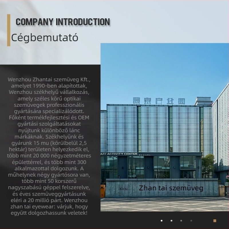 Olvasószemüveg – négyzetes, teljes keret, akril lencsék, üzleti stílus, 2024 ősz kiadás