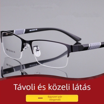 Olvasó szemüveg polyfokális lencsékkel, műanyag lencsék, teljes keret, kisméretű arcúak számára