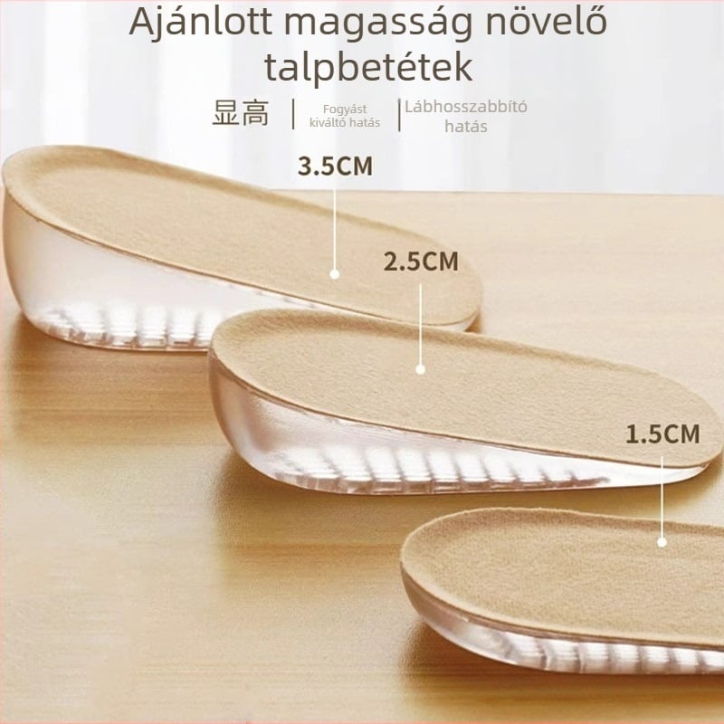 Rejtett magasságot növelő talpbetét, szilikon, Modell Fszgxd, Kültéri használatra, Unisex