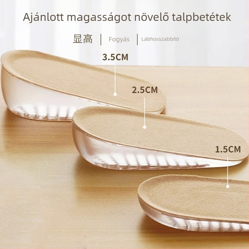 Rejtett magasságot növelő talpbetét, szilikon, Modell Fszgxd, Kültéri használatra, Unisex
