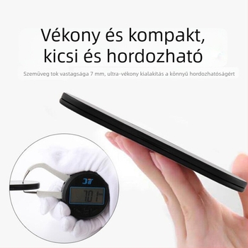 Olvasószemüveg kerek, teljes keret, box stílusú keret, PC lencsék anti-kék fény, modell LH0616, keret műanyag és titan ötvözet