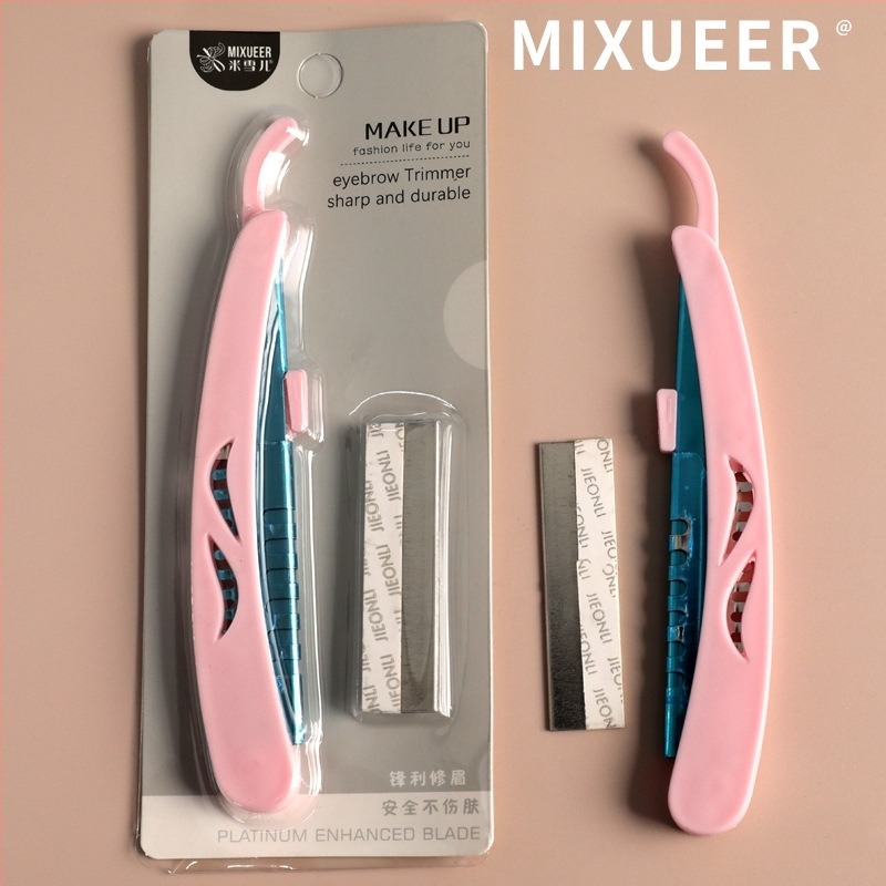 Michelle szemöldök vágókészlet, 10 darab, rozsdamentes acél anti-karcoló pengék nőknek és sminkmestereknek, származás Zhejiang