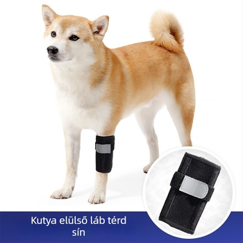 Szabályozható kutya elülső láb sérülés utáni felépülésre szolgáló térdvédő kötszer, poliészter, kopásálló, modell F240