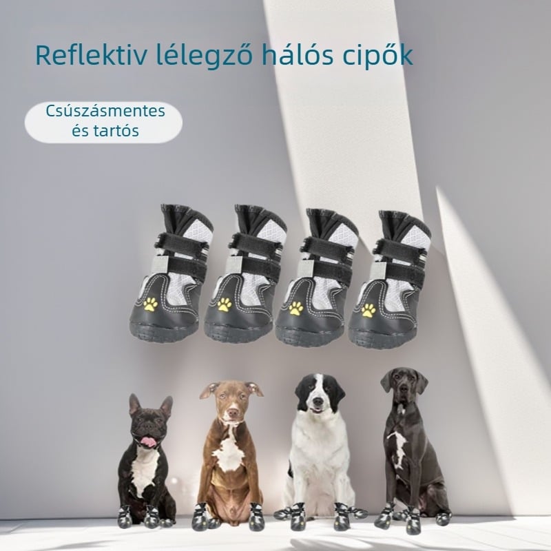 Kutyák kültéri cipői, poliészter, csúszásmentes, kopásálló, laza stílus, Guangdong eredetű