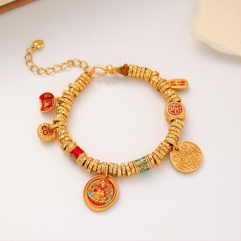 Geometriai alakú karkötő, kevert anyagok, elektroplakolás, női stílus, új kínai stílus