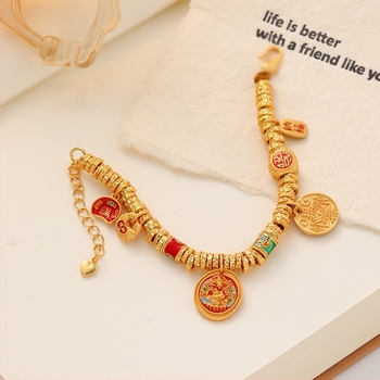 Geometriai alakú karkötő, kevert anyagok, elektroplakolás, női stílus, új kínai stílus