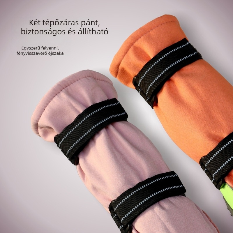 Hosszú kutyapapucsok – Csúszásmentes, Kopásálló, Stabilan a lábon marad, Külső használatra, Gumiból, melegen tartó