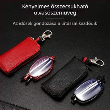 Új presbyopia szemüveg összehajtható fém teleszkópos karokkal, anti-kék fény, UV-védelem, uniszex