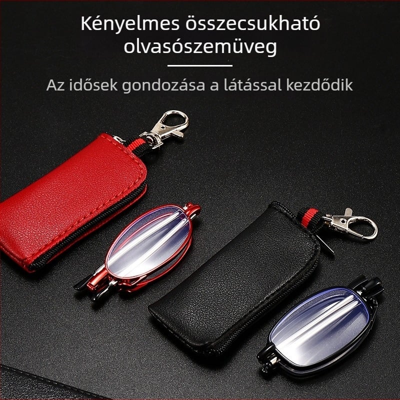 Új presbyopia szemüveg összehajtható fém teleszkópos karokkal, anti-kék fény, UV-védelem, uniszex