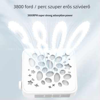 Kaniu körömápolási por-elszívó brushless turbina, mini, magas szívóerő, körömpor-szűrő, modell G2XCQ7, professzionális manikűr eszköz