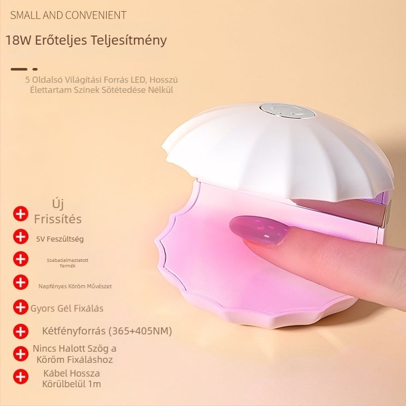 Mini Shell körömlámpa, Manikűr eszközök, 0,07 nettó tartalom, Kínában gyártva