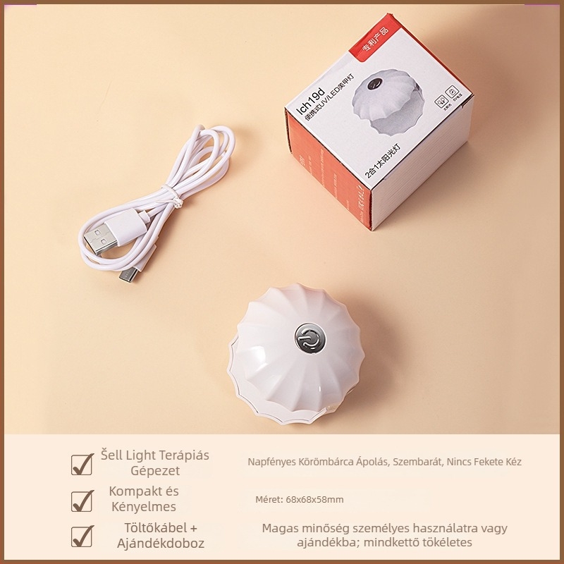 Mini Shell körömlámpa, Manikűr eszközök, 0,07 nettó tartalom, Kínában gyártva