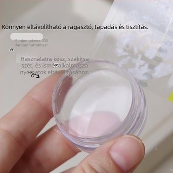 Egyszer használható, átlátszó köröm art pecsét tisztító szalag - szétválasztható, 66,3 g, hazai márka