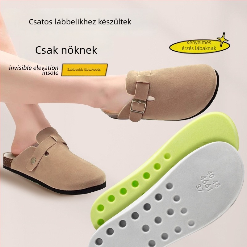 PU talpbetét Birkenstock-stílusú cipőkhöz, dezodoráló funkcióval, teljes hosszúságú boltozat-támogatás, teljes talp