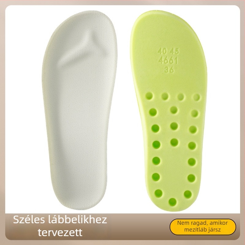 PU talpbetét Birkenstock-stílusú cipőkhöz, dezodoráló funkcióval, teljes hosszúságú boltozat-támogatás, teljes talp