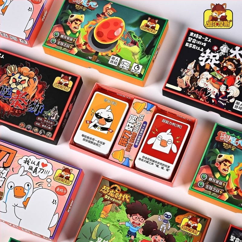 Asztali kártyajáték Goose Duck Kill — Holmes, interaktív, papír alapanyagú, dobozban csomagolva, 4–35 éveseknek