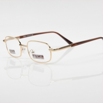 Green pine olvasó szemüveg, teljes fém keret, üveglencsék, dioptria 50-600, modell 8031