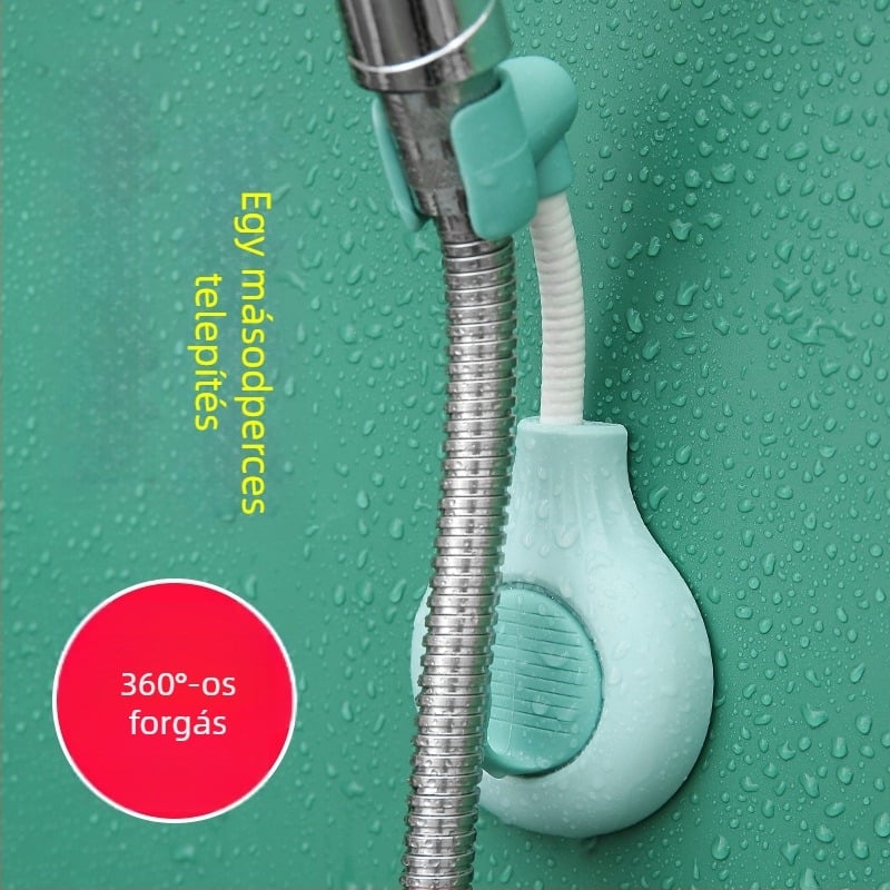 Zuhanyfej tartó, fúrás nélkül, rögzített, állítható, modern minimalista stílus — Saint-wang 3118