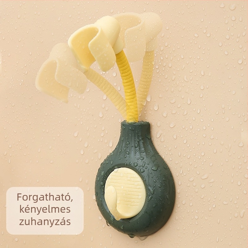 Zuhanyfej tartó, fúrás nélkül, rögzített, állítható, modern minimalista stílus — Saint-wang 3118