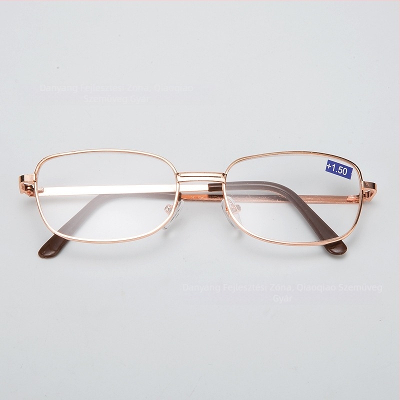 Olvasó szemüveg 333AS TAC aszférikus lencsékkel, fém teljes keret, nem összecsukható