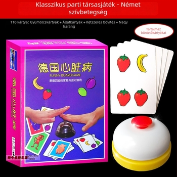 Gyümölcs kártya — Szülő-gyermek interaktív puzzle társasjáték családi neveléshez (bevont papír; színes doboz; 7–14 évesek)