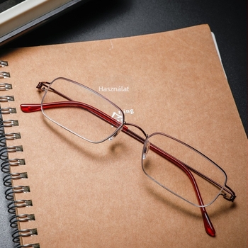 Olvasó szemüveg, ultra könnyű, csavarmentes kialakítás, PC lencsék, teljes keret TR fémkeret