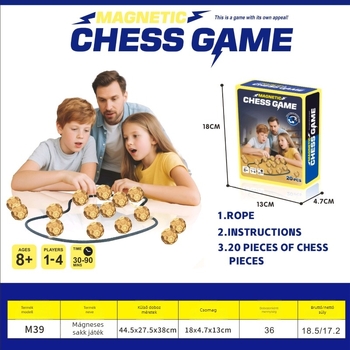 Mágneses küzdő sakk két személyre – Buddy Star családi interaktív oktató játék, fejleszti a gondolkodást és a koordinációt, műanyagból